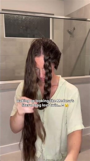 2 upside down braids & a spritz of water is all you need for perfect voluminous princess hair