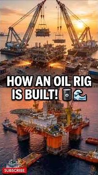 How Engineers Build a Giant Offshore Oil Rig 🛢️ | Mega Construction Explained