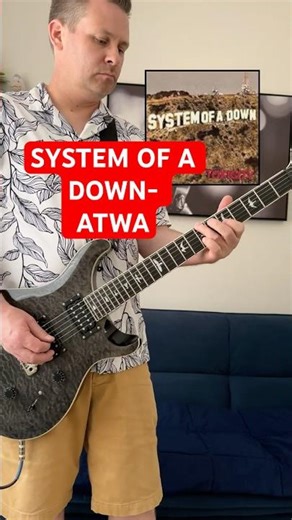 System of a Down – ATWA Guitar Cover | Iconic Riff Played Clean 🎸 #Shorts