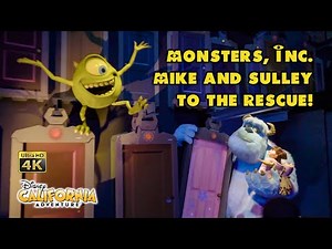Monsters, Inc Mike & Sulley to the Rescue! On Ride Low Light 4K POV Disney California Adventure