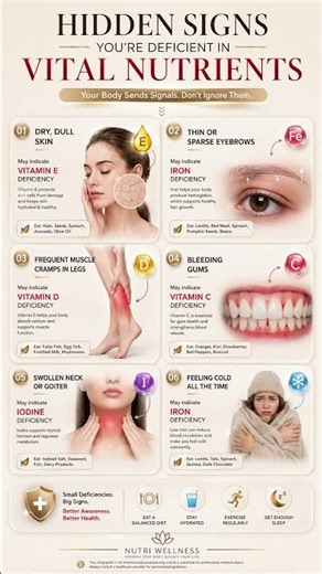 Thin Eyebrows and Muscle Cramps - A Deficiency Pattern Emerges #healthtips #bodysigns