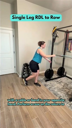 Cable Single Leg RDL + Row