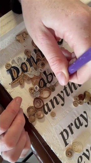 DIY Paper Quilling Prayer Sign | Faith-Inspired Wall Art Using Scrap Wood