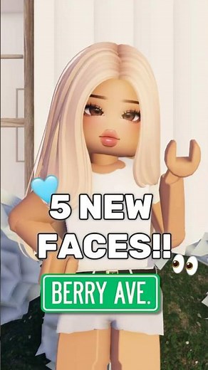 Berry Avenue Faces!! 🩵👀 #berryave #berryavenue #roblox #berryavenueface #berryavenuefacescodes