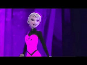 Multi colours elsa dress transformation.