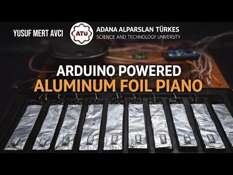 Arduino powered aluminum foil piano making. EEE1.term project