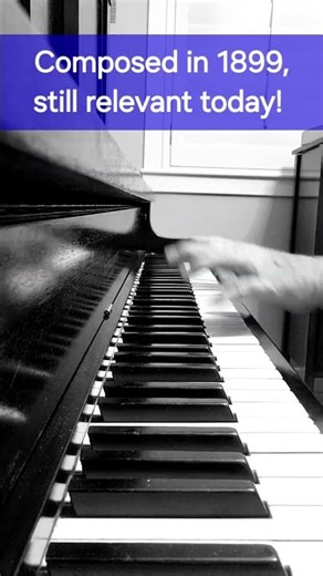 A few seconds of the most popular ragtime song ever. The Maple Leaf Rag 🎹 #shorts #piano