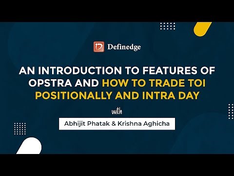 Introduction to features of Opstra and how to trade Total Open Interest Positionally and Intra Day