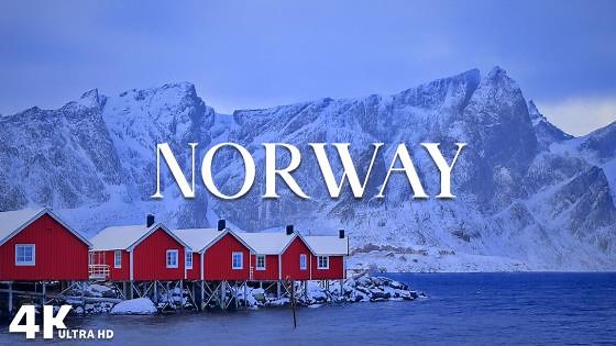 Winter From Above – Norway’s Snow-Covered Scenery in 4K