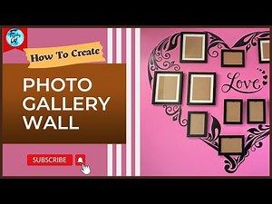 How to Create A Heart Photo Gallery Wall | DIY Family Photo Gallery