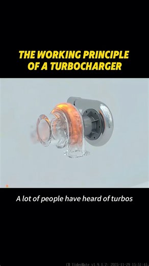 The working principle of a turbocharger #science #knowledge #usa🇺🇸 #shortvideo #foryou