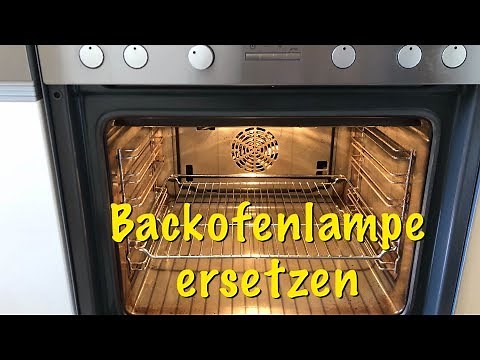 Changing the oven light - Replace the light bulb on the oven