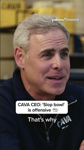 CAVA CEO: 'Slop bowl' is offensive. 🍲