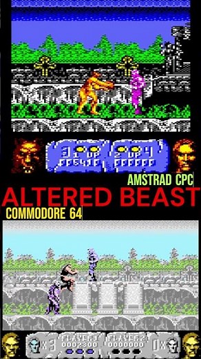 Altered Beast 8‑Bit Showdown – Commodore 64 vs Amstrad CPC #retrogaming #retro #sega #90s