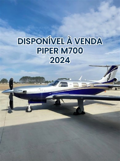 À VENDA | PIPER M700 | ANO: 2024 | FINANCIAMENTO DISPONÍVEL Belíssimo Turbo-hélice Piper M700 com incríveis 91 horas totais desde novo Aeronave meticulosamente bem mantida Sem histórico de danos Garantia de motor da fabricante até Janeiro/2032 Equipado com Garmin G3000 Configurado com 6 assentos Pronto para entrega Pronto para o trabalho Aviônicos e Equipamentos Adicionais: Garmin G3000 Avionics Suite with HALO Safety System GFC 700 Digital Autopilot Dual GTC 575 Touchscreen Cockpit Management U