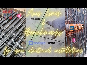 Axis Lines & Benchmarks for electrical work