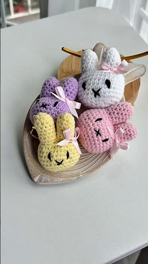 Easter Bunny Crochet Keychain 🐰 | Cute Amigurumi Spring Gift Idea