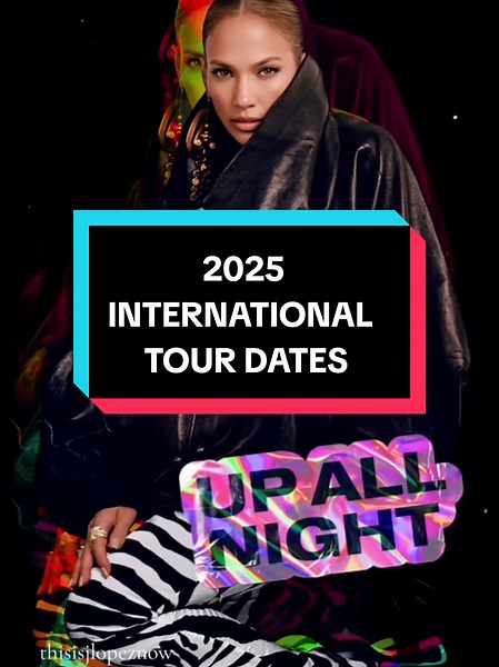 Jennifer Lopez International Tour Live Summer 2025
