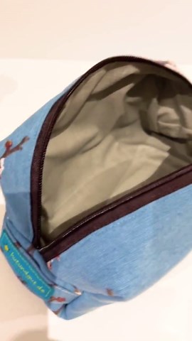 Small Toiletry Bag, Pencil Case, Cherry Blossoms, Made of Cotton - Etsy