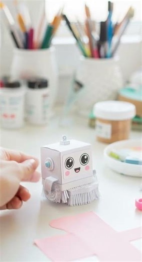 🤖DIY Trash Cleaning Robot🗑️!? Build Your Own Helper #papercrafts #innovation #tech