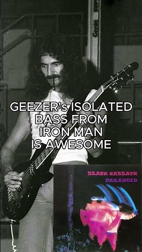 GEEZER BUTLER'S ISOLATED BASS FROM IRON MAN IS AWESOME (part 3) #blacksabbath #bass #shorts