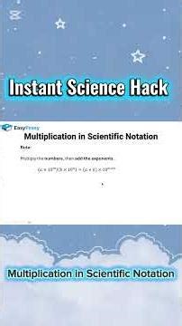 Multiplication in Scientific Notation | Easy Trick