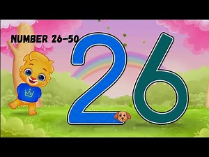 Learn Numbers 26-50 | 123 Numbers - Count & Tracing