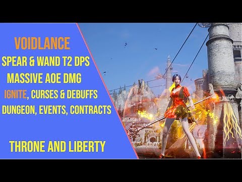 Powerful Spear and Wand T2 DPS Build for Throne and Liberty - Voidlance TL Build