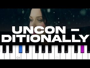 Katy Perry - Unconditionally (piano tutorial)
