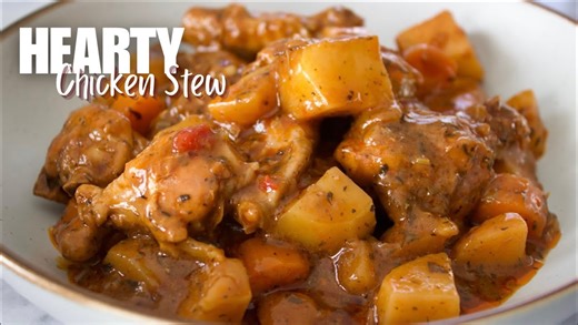 Chicken stew recipe everyone loves rich comforting and full of flavor