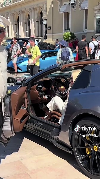 Rich Girls Driving Ferraris in Monaco