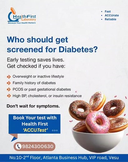 Health #diabetesawareness #lab#report#near#surat#vesu#accurate#fast#reliable#health#matters#life#fitness#goal# | Health First Laboratory