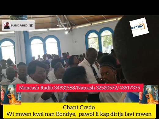 11K views · 271 reactions | Chant Credo/ Wi mwen kwè nan Bondye, pawòl li kap dirije lavi mwen Gen Bondye papa...wi mwen kwè. Ki gen tout pouvwa...Li fè syèl tè a...tout mèvèy nou wè. Wi mwen kwè. Pa bliye Abòne non svp | Pataje pou plis moun ka wel | Like | Komantè | Le réseau Mondial  | Radio Télé Trans-Mondial Plus | Facebook
