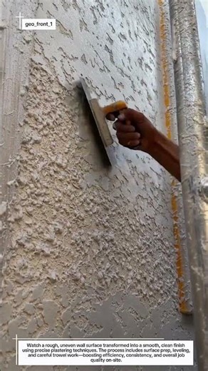Mastering Rough to Smooth Wall Finish | Satisfying Plaster Transformation
