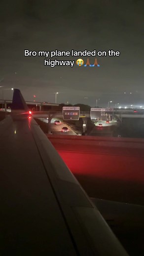 Humorous Plane Landing on Highway