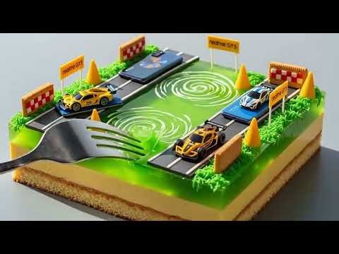 Cutting 20 Smartphone Jelly Cakes… So Satisfying 🤤📱