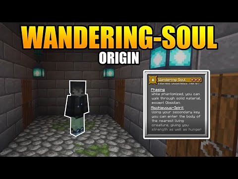 Minecraft Origins Mod: Custom Wandering Soul Origin Datapack!