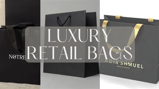 50 Customizable High-end Paper Bags With Satin Ribbon Handles – Sustainable Packaging for Boutiques - Etsy New Zealand