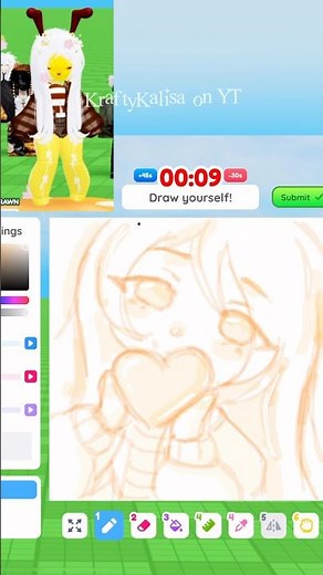 Draw Me! on ROBLOX! Bee lady🎨 #roblox