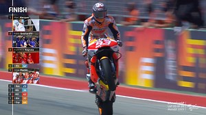 The King of COTA returns to his throne! 👑 Watch the last lap as Marc Márquez secured his seventh victory in Austin! 🏆 #AmericasGP 🇺🇸 | MotoGP
