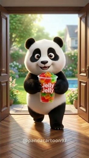 Panda’s Jelly Party 🐼🍬 | Cute Summer Pool Fun | Kids Cartoon Shorts