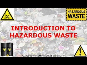 Introduction to hazardous waste