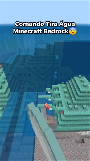 Comando Remove Água Minecraft 🤯