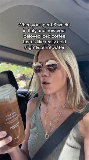 I switched to iced americano #coffee #starbucks #italy #cafe... #Shorts #ciaoamberc