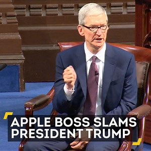 Apple boss Tim Cook quoted Martin Luther King to criticize President Trump's immigration ban. | AJ