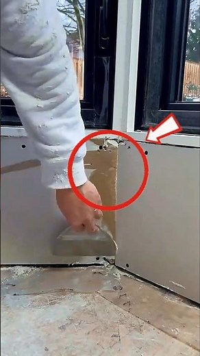Perfect Drywall Window Repair Using a Taping Knife | Satisfying Wall Fixing Technique