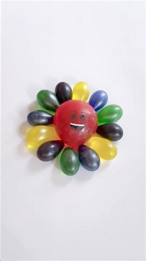 Wait for big red balloon pop #poppballons #orbeez #asmr