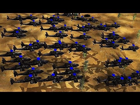 USA with Most Advanced Apache Helicopter - 1 vs 7 Hard Army Generals Zero Hour - Gameplay