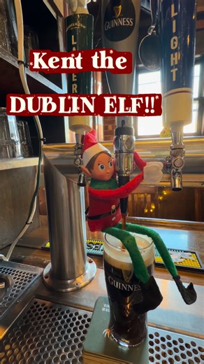 3.3K views · 31 reactions | Meet Kent, the Dublin Elf! He’s already causing Christmas chaos! With our delayed opening today, he decided to help himself to a Guinness, and he wasted NO TIME!! If this is how day one looks, we’re in for a wild month with ANOTHER Kent running around the ODP!  | Olde Dublin Pub Est 1983 | Facebook