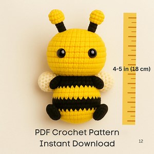 Yellow Bee Crochet Pattern PDF – Amigurumi Bee Tutorial – Beginner Friendly Instant Download - Etsy Canada